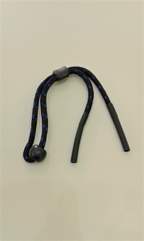 Cordón deportivo azul ajustable